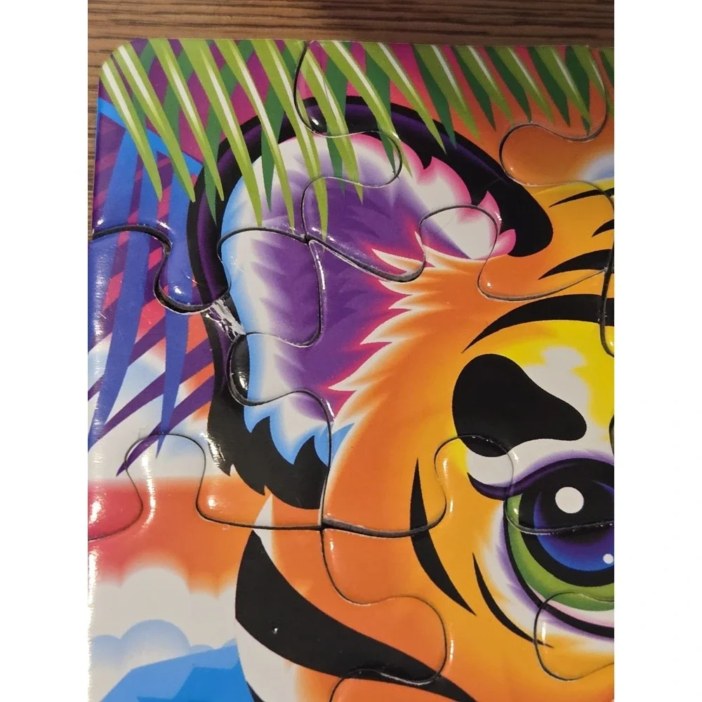 Lisa Frank Forrest Puzzle 48 Pc Incomplete 42/48 Pieces Damaged Piece